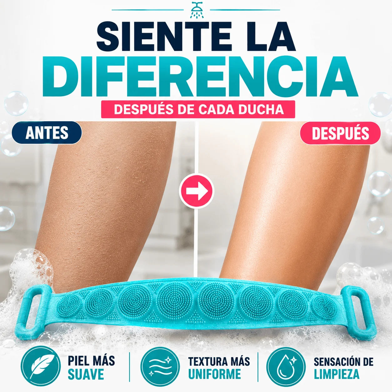 Promo 2 Cepillos Exfoliantes - Tu Piel Libre de Impurezas y Desechos Celulares