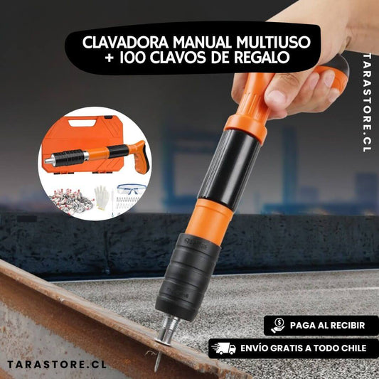 Clavadora Manual Multiuso Incluye 100 Clavos de Regalo