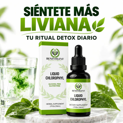 Clorofila Líquida Benevolent 60 ml — Que Sentirte Pesada no Se Vuelva tu Normal