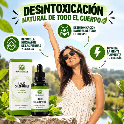 Clorofila Líquida Benevolent 60 ml — Que Sentirte Pesada no Se Vuelva tu Normal