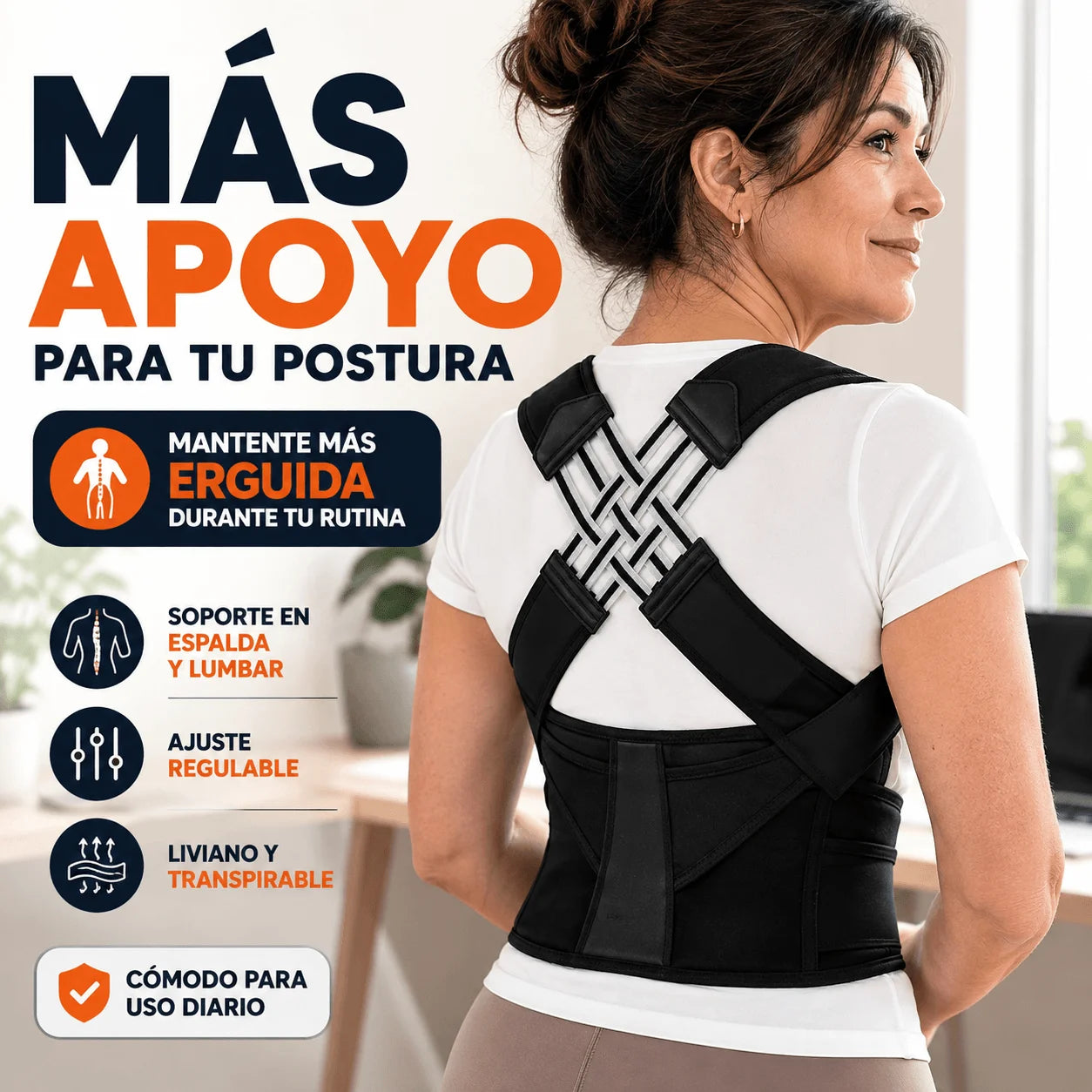 Chaleco Corrector de Postura — Que Encorvarte No se Vuelva tu Rutina