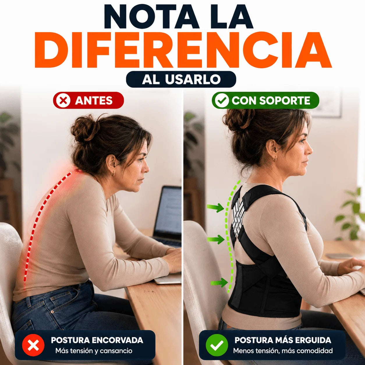 Chaleco Corrector de Postura — Que Encorvarte No se Vuelva tu Rutina