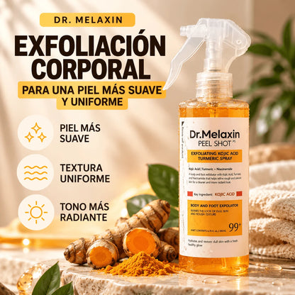 Spray Exfoliante Corporal con Ácido Kójico para Brazos, Piernas y Espalda