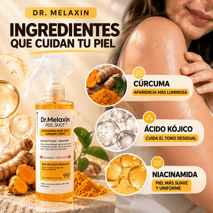 Spray Exfoliante Corporal con Ácido Kójico para Brazos, Piernas y Espalda