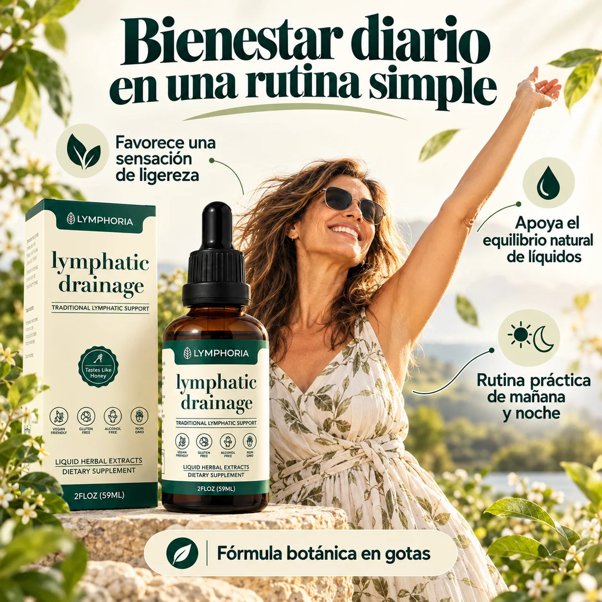 Drenaje Linfático 60 ml - Que la Hinchazón no Decida Cómo Termina tu Día