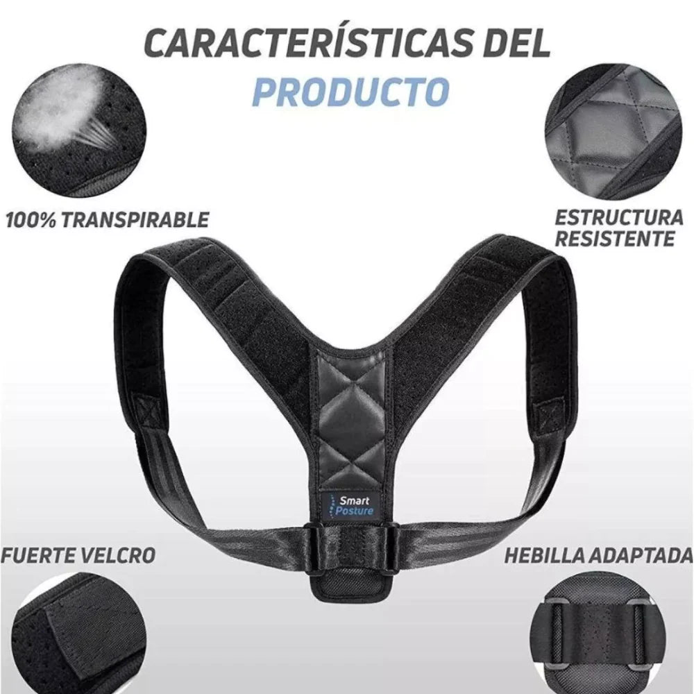 ERGONUM PRO - Corrector Postura Unisex Ajustable