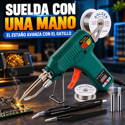 Kit Soldador Electrónico 60W — Deja de Hacer Malabares para Soldar