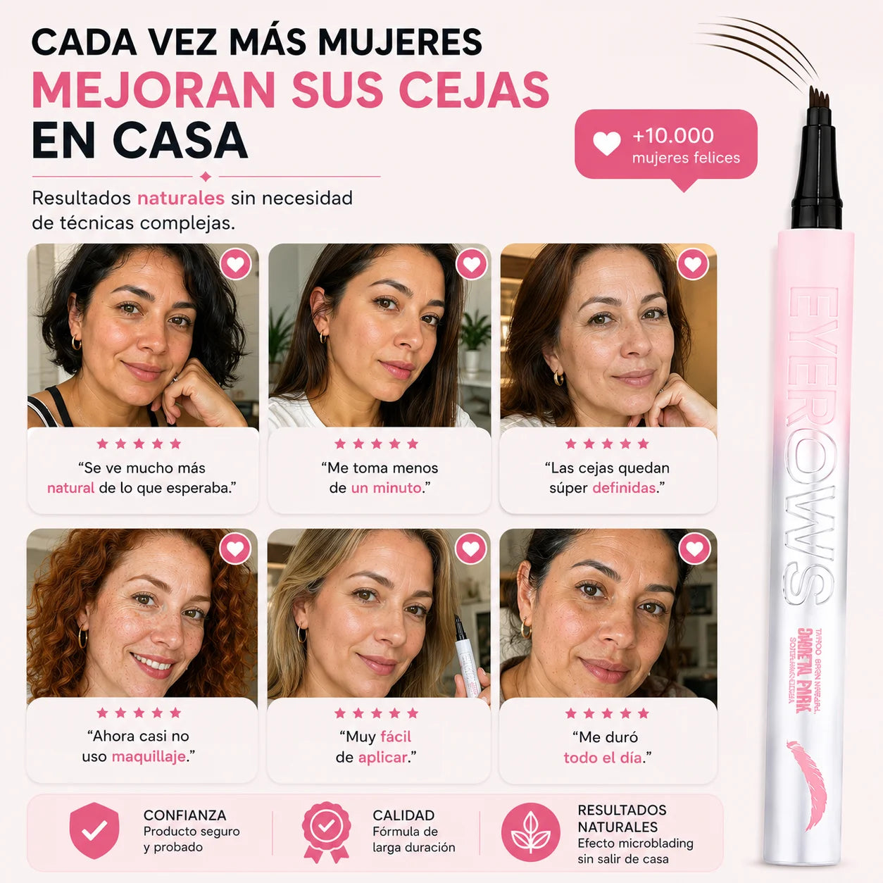 GlamBrow 3D - Lápiz Microblading Delineador de Cejas
