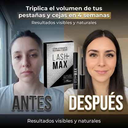 Pack 2 Unidades LashMax Serum Premium Crecimiento Pestañas Cejas