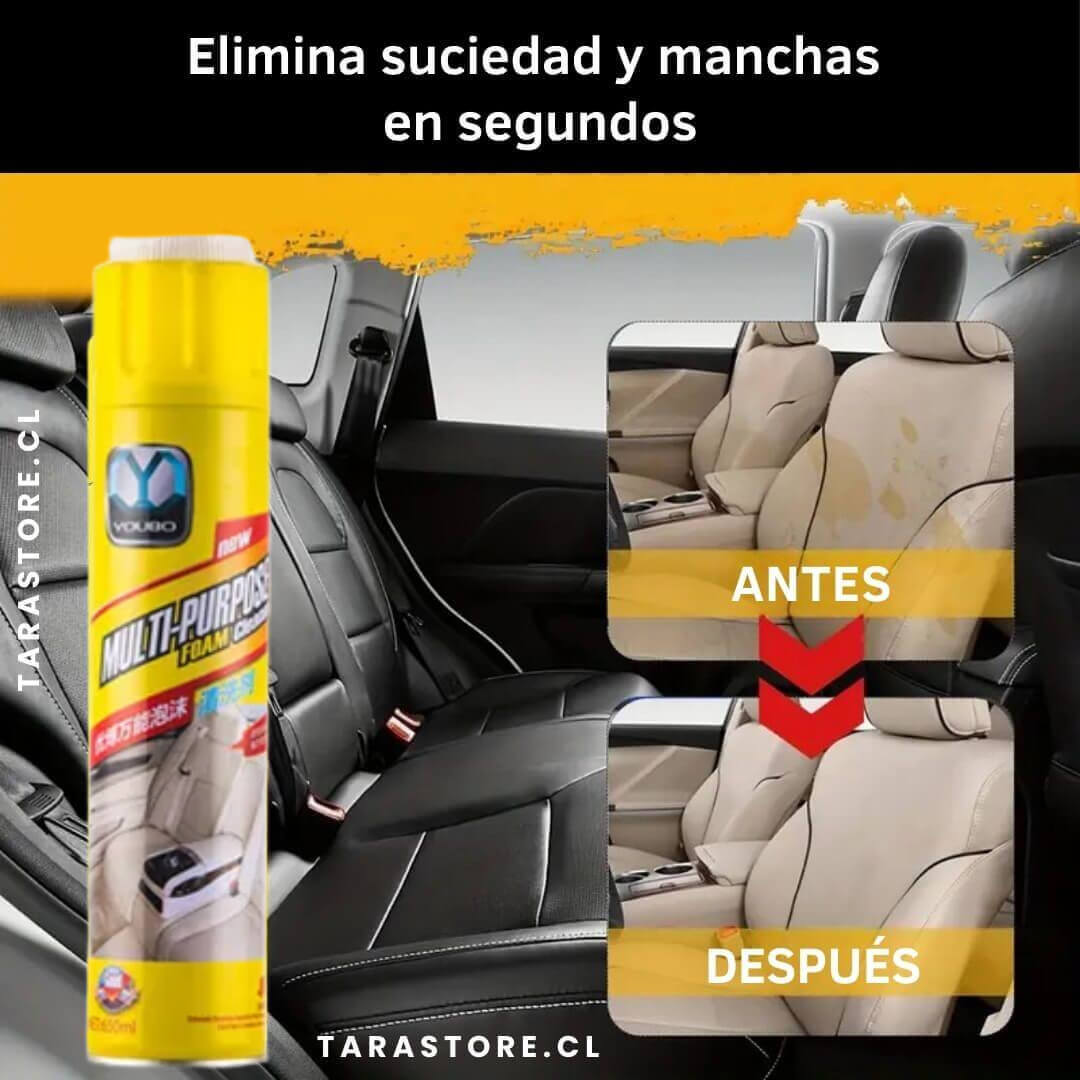 Limpiador Profesional de Tapiz y Plástico Para Auto 2x1