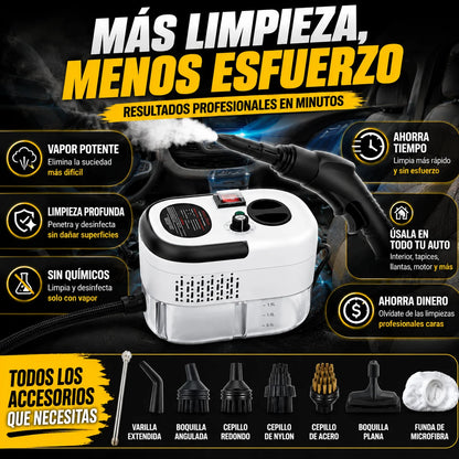 Maquina de Limpieza A Vapor - Deja Tu Auto Como Nuevo 2500W Potencia
