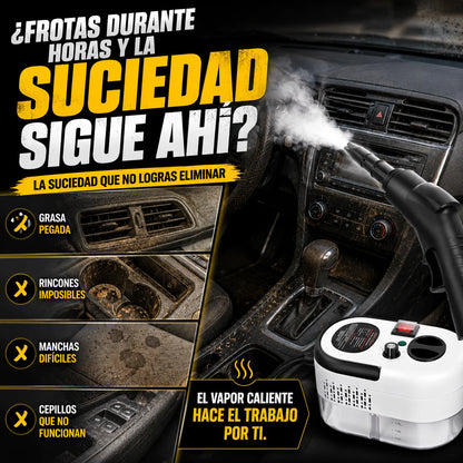 Maquina de Limpieza A Vapor - Deja Tu Auto Como Nuevo 2500W Potencia