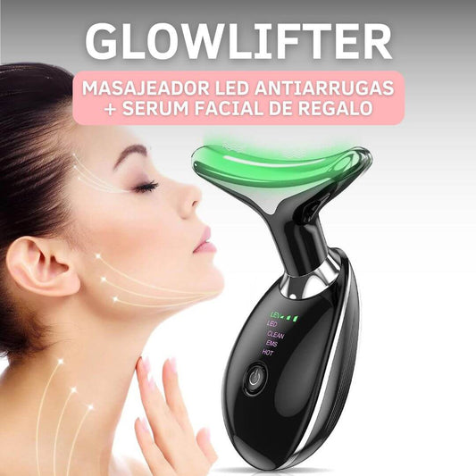 Glowlifter - Masajeador LED Antiarrugas + Serum Facial de Regalo