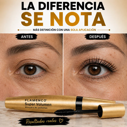 Pack 2 Máscaras de Pestañas Waterproof Super Volumen — Dura Todo el Día Sin Retoques