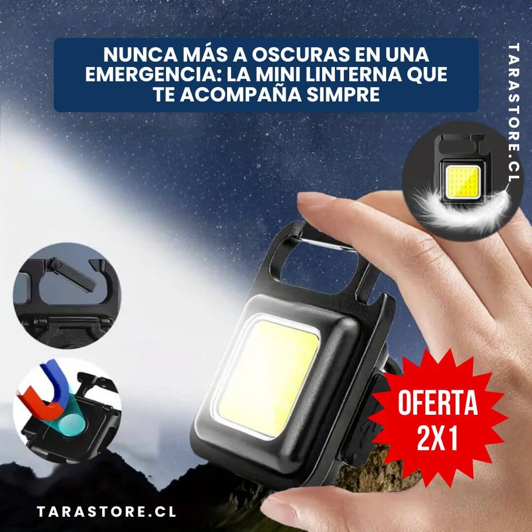 Mini Linterna Led Multifuncional Todo Uso Oferta 2x1 – Tarastore