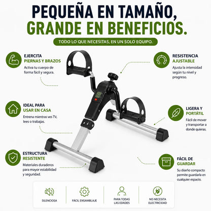 Mini Bicicleta de Pedales — Mantente Activo Desde tu Sillón Sin Riesgo de Caídas