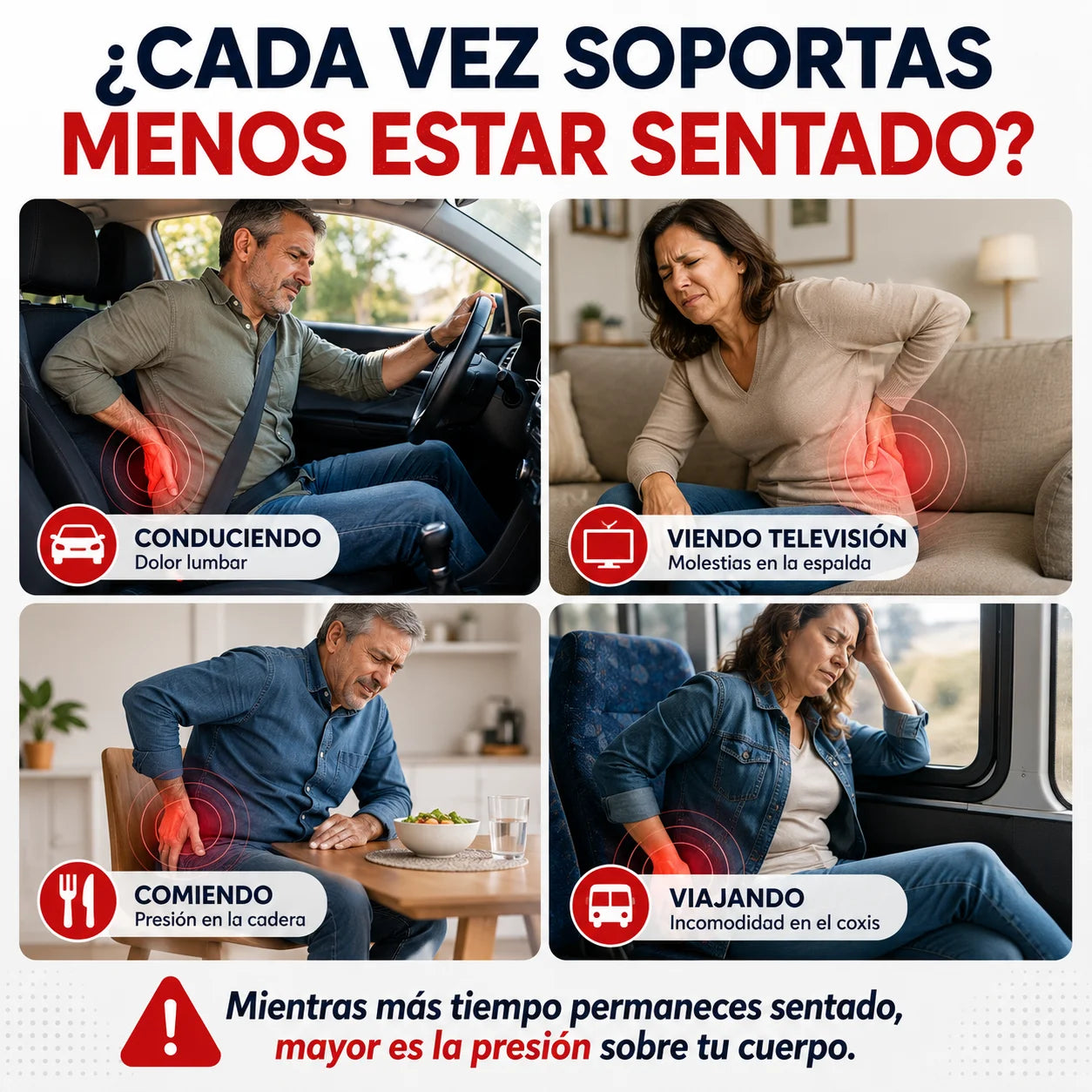 Pack 2 Cojines Ortopédicos de Gel — Alivia Cadera, Coxis y Lumbar en Cualquier Asiento