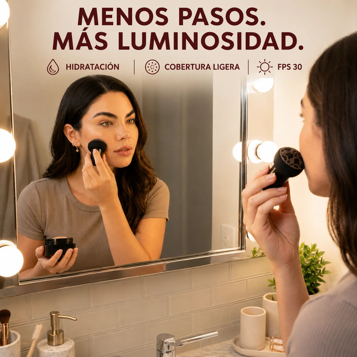 Base de maquillaje Piel Joven, Hidratada y Natural - Pack 2 Un