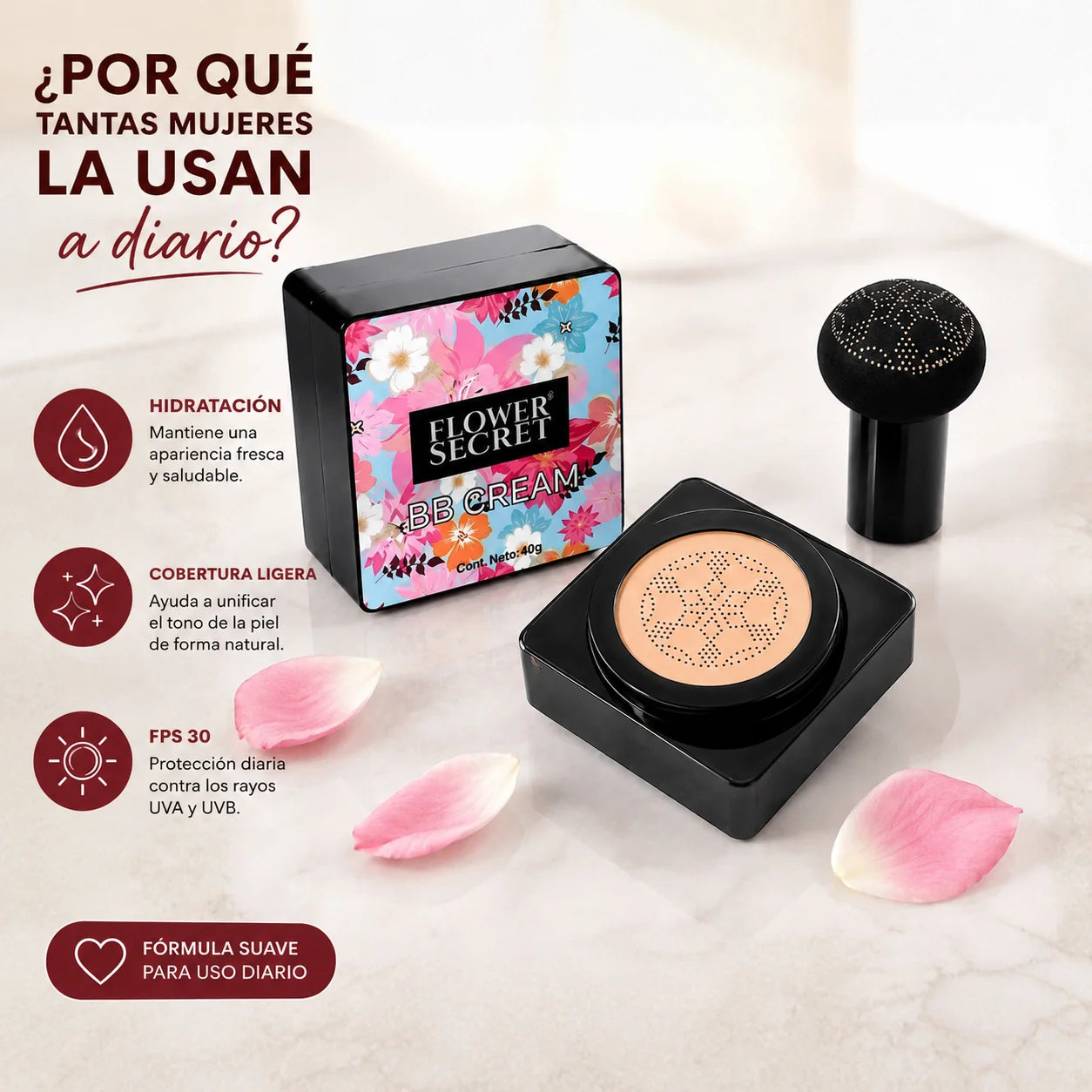 Base de maquillaje Piel Joven, Hidratada y Natural - Pack 2 Un