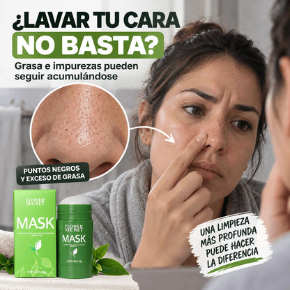 Mascarilla Stick de Té Verde — Limpieza Profunda Donde los Puntos Negros se Notan | Promo 2x1