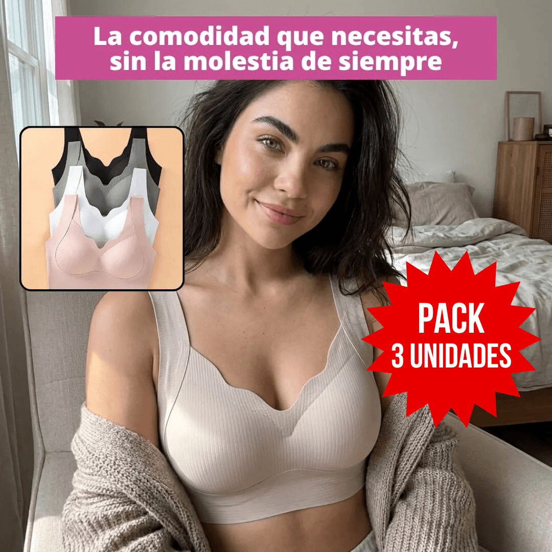 EssElegance Sosten Comodidad Premium - Moldea Sin Aros PACK 3 UN