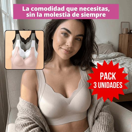 EssElegance Sosten Comodidad Premium - Moldea Sin Aros PACK 3 UN