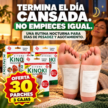 Parches Kinoki — Que el Cansancio de Hoy no Marque tu Mañana | Promo 30 Unidades