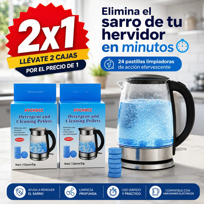 Pastillas Anti Sarro para Hervidor Tetera Termos — Pack 2x1 | 24 Pastillas