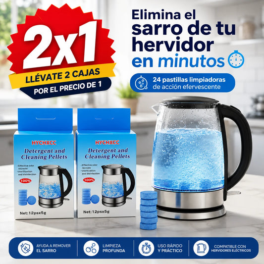 Pastillas Anti Sarro para Hervidor Tetera Termos — Pack 2x1 | 24 Pastillas