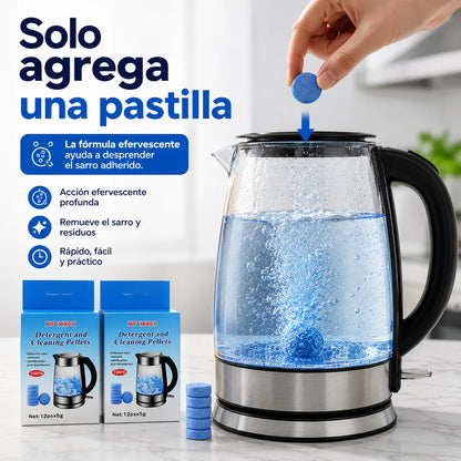 Pastillas Anti Sarro para Hervidor Tetera Termos — Pack 2x1 | 24 Pastillas