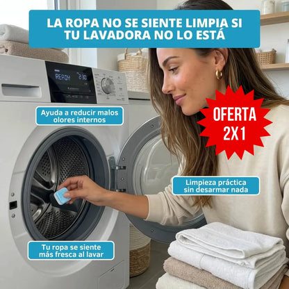 Pastilla Limpieza Total Lavadora Promo 2x1 Cajas (24 pastillas)