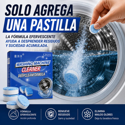 Pastilla Limpieza Total Lavadora Promo 2x1 Cajas (24 pastillas)