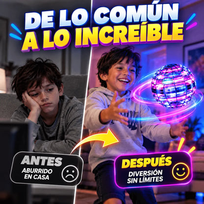 Pelota Voladora LED Flynova — El Regalo que No Termina Olvidado