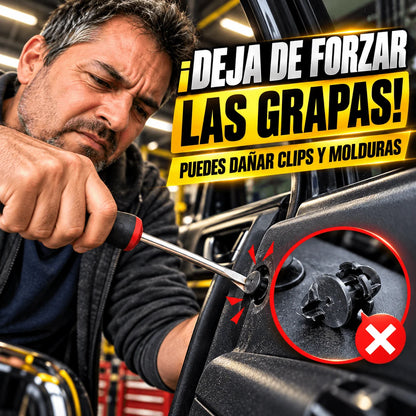 Pinzas Profesionales Extracción Remaches, Molduras y Mangueras Automotrices