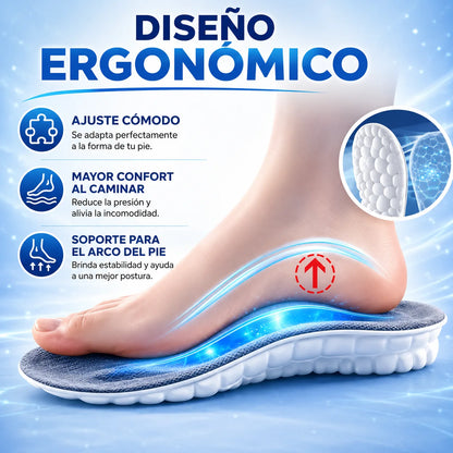 Plantilla Ortopédica 4D — Soporte y Alivio para Fascitis Plantar y Talón