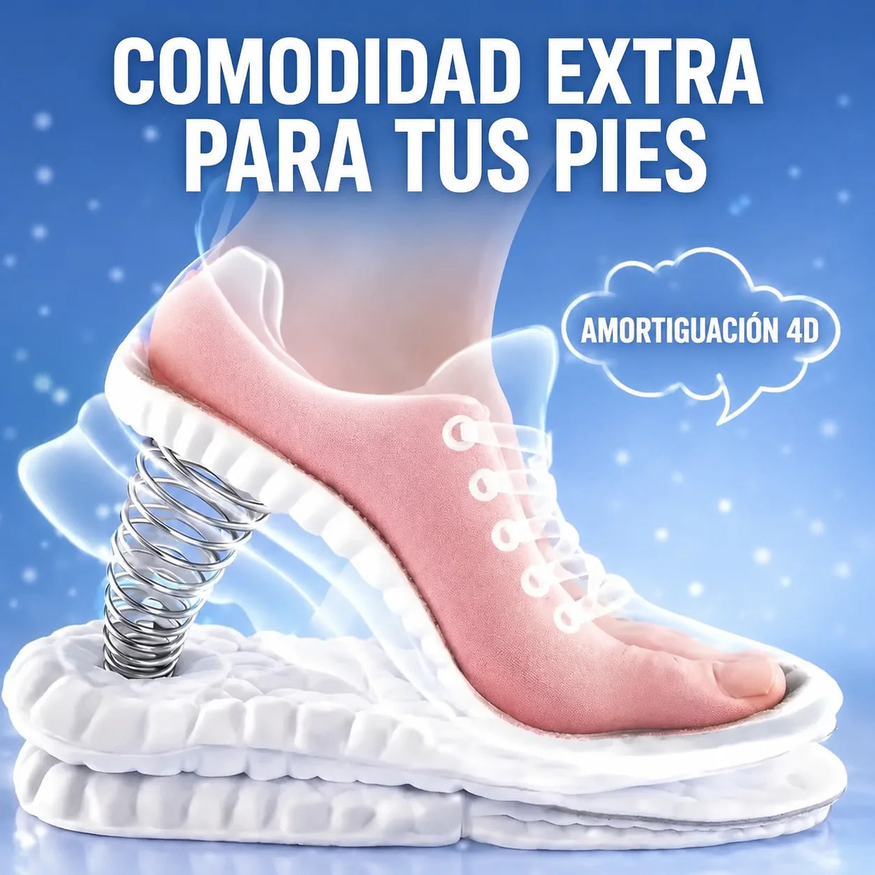 Plantilla Ortopédica 4D — Soporte y Alivio para Fascitis Plantar y Talón