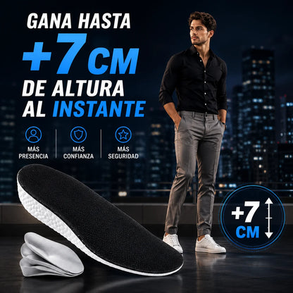 Plantilla Aumenta Altura Ortopédica — Hasta +7cm de Forma Invisible