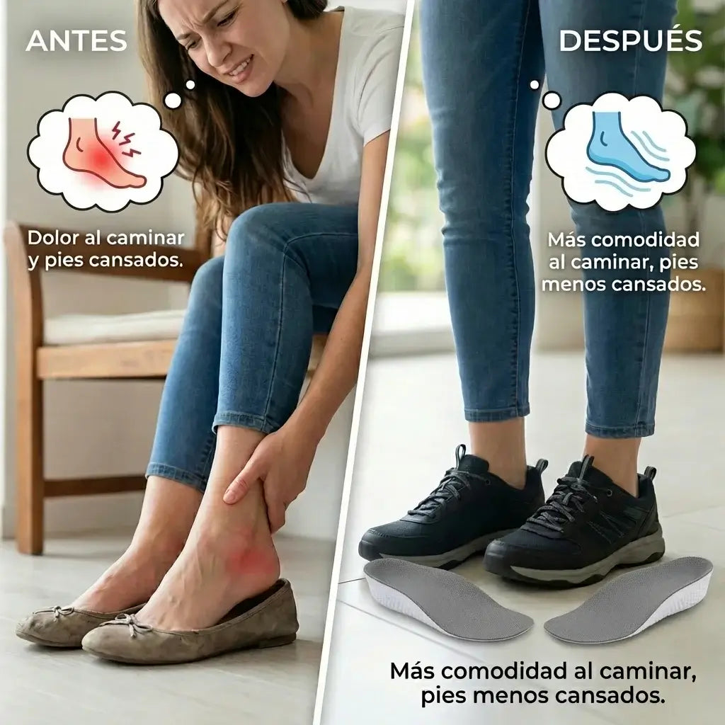 ConfortPro - Plantillas Ortopédicas para fascitis plantar y dolor de talón
