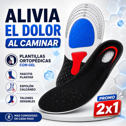 Plantilla Ortopédica de Gel para Fascitis — Camina Sin Miedo al Dolor Promo 2x1