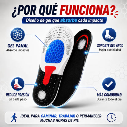 Plantilla Ortopédica de Gel para Fascitis — Camina Sin Miedo al Dolor Promo 2x1