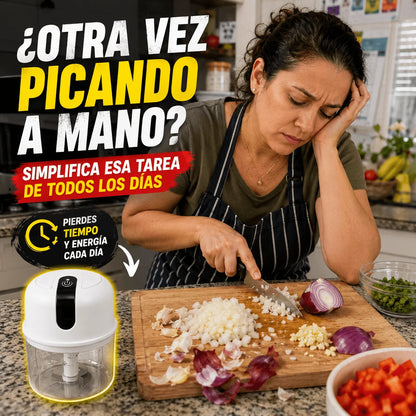 Procesador de Alimentos Eléctrico 250ml — Deja de Perder Tiempo Picando a Mano