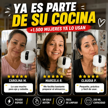 Procesador de Alimentos Eléctrico 250ml — Deja de Perder Tiempo Picando a Mano