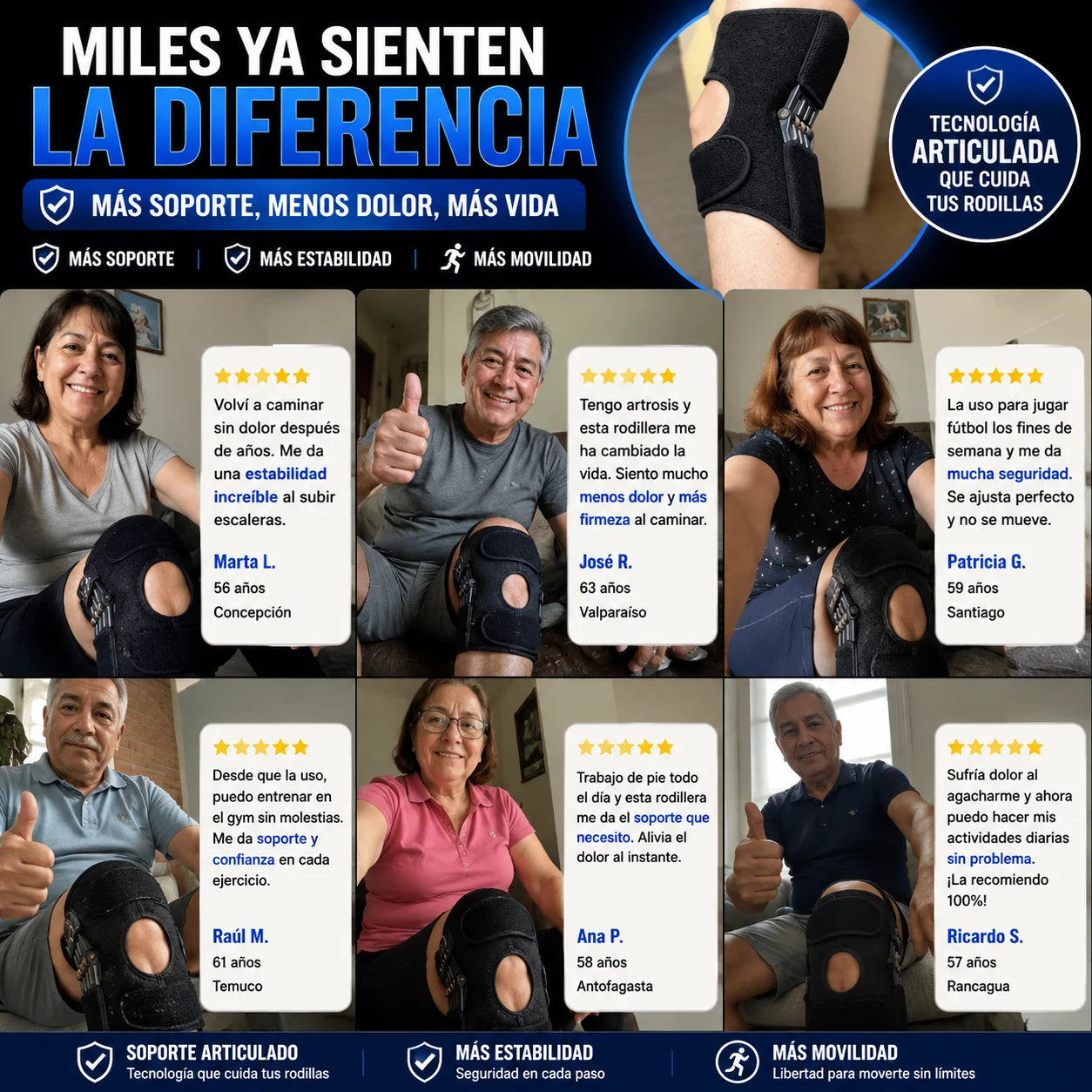 Par Rodillera Neo Motion — Camina Sin Dolor y Sin Miedo a Caerte