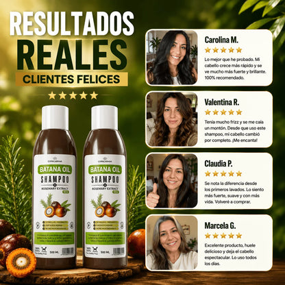 Pack 2 Champú Batana  — Fortalece el Cabello Debilitado Desde el Primer Lavado