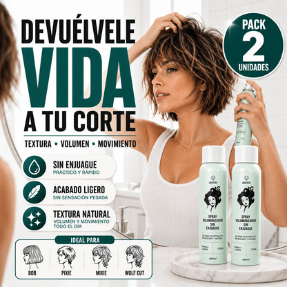 Spray Voluminizador - Tu Cabello Con Más Textura y Elevación Natural Pack 2 Un