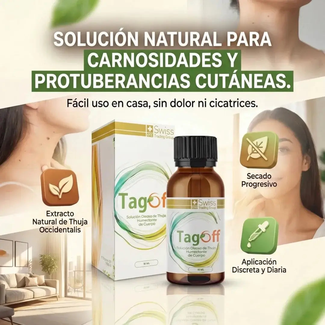 Tag Off Solución Natural Para Verrugas y Carnosidades - Formulado en USA