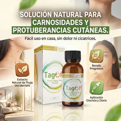 Tag Off Solución Natural Para Verrugas y Carnosidades - Formulado en USA