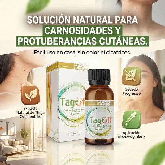 Tag Off Solución Natural Para Verrugas y Carnosidades - Formulado en USA