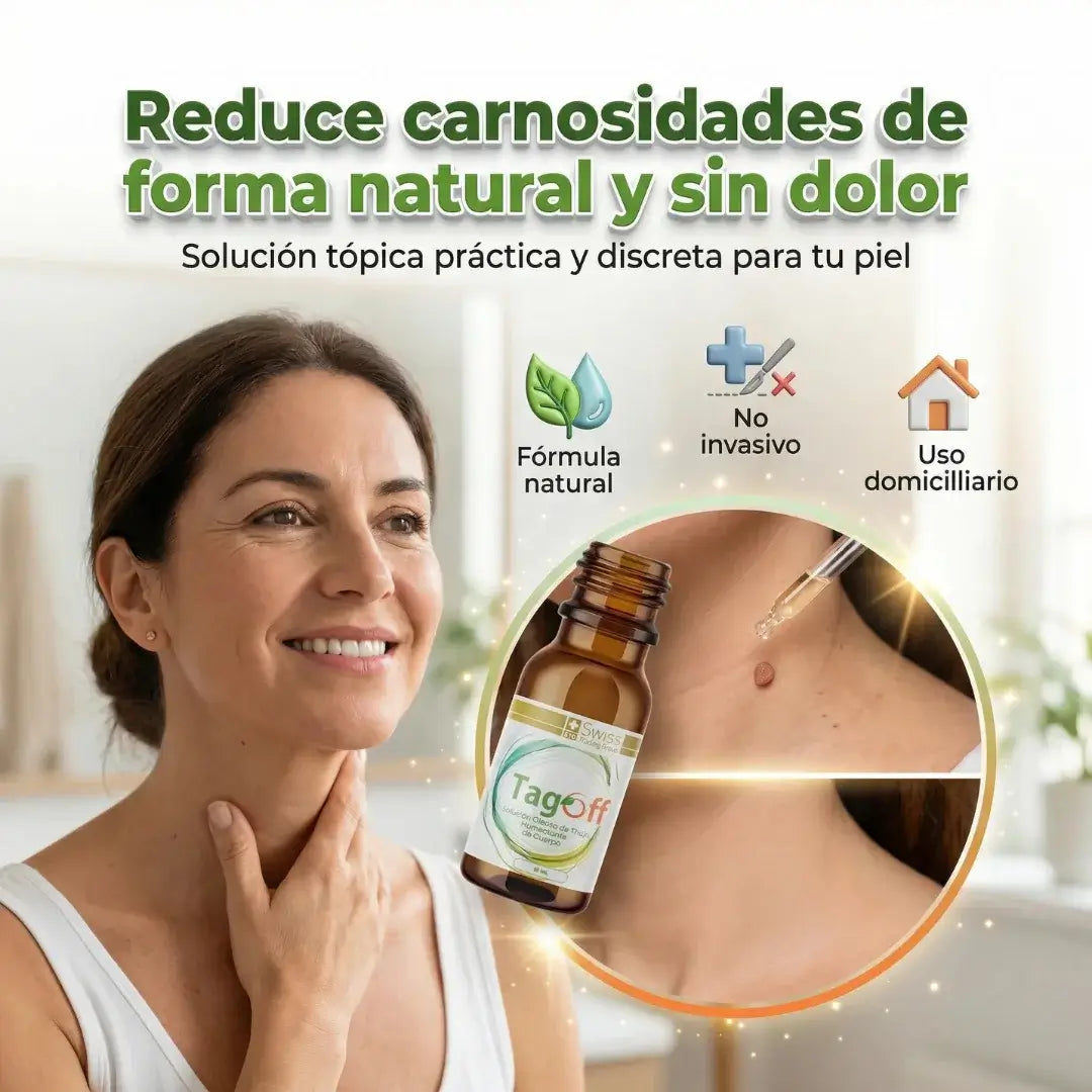 Tag Off Solución Natural Para Verrugas y Carnosidades - Formulado en USA
