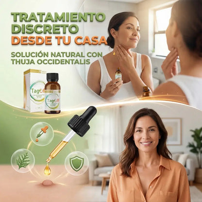 Tag Off Solución Natural Para Verrugas y Carnosidades - Formulado en USA